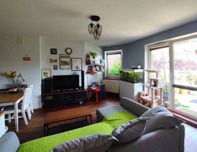 Bielany Wrocławskie ul. Fiołkowa Dużo Zieleni